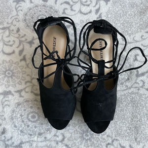Just fab fabulous‎ 5.5” black heels  8.5